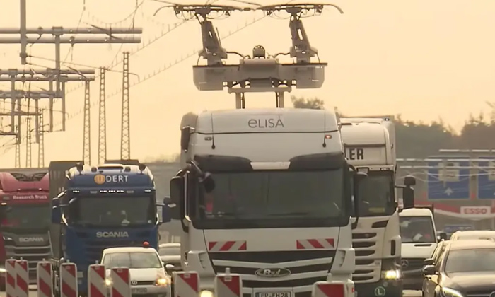  Germany Opens Electric Highways For Trucks, Trucks, Germany, Electric Highways,-TeluguStop.com