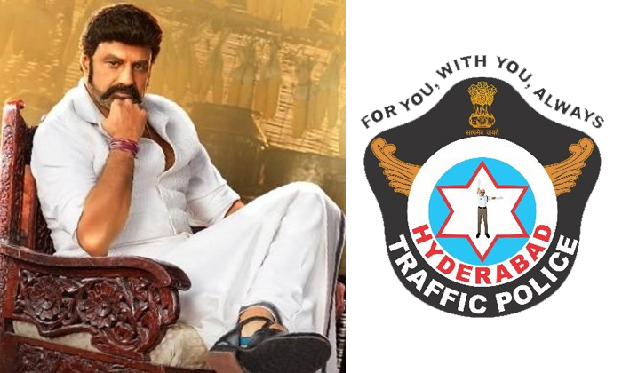  Hyderabad Traffic Police Praise Akhanda Balakrishna Movie Details, Akhanda, Hyde-TeluguStop.com