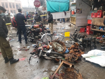  Ied Blast In Busy Lahore Market Leaves Two Dead, Several Injured (lead) #busy #l-TeluguStop.com