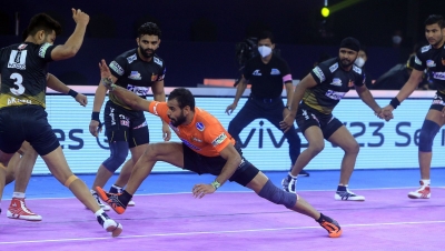  Pkl 8: Abhishek Singh, Fazel Atrachali Shine As U Mumba Beat Telugu Titans #abhi-TeluguStop.com