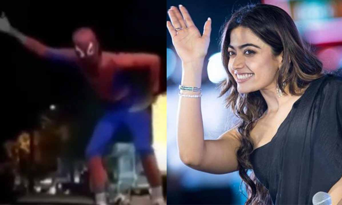  Spider Man Steps For Pushpa Rashmika Rara Sami Song Details,  Pushpa, Spider Man-TeluguStop.com