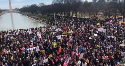 Thousands March In Washington Against Covid Vax Mandates #thousands #washington Thousands March In Washington Against Covid Vax Mandates #thousands #washington-TeluguStop.com