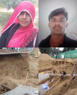  Two Labourers Die In Soil Mound Collapse In Gurugram #labourers #soil-TeluguStop.com