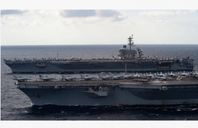  Us Deploys Two Aircraft Carriers To South China Sea As China Sends Warplanes Ove-TeluguStop.com