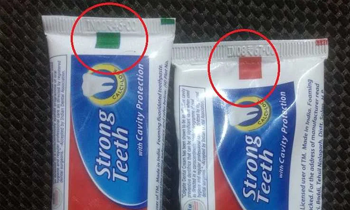  What Is The Meaning Of Mark On Toothpaste Secret Knowledge Red Green Blue Detail-TeluguStop.com