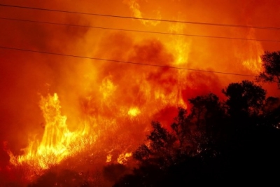  Wildfire Burns Along California Coast With 5% Containment #wildfire #calinia-TeluguStop.com