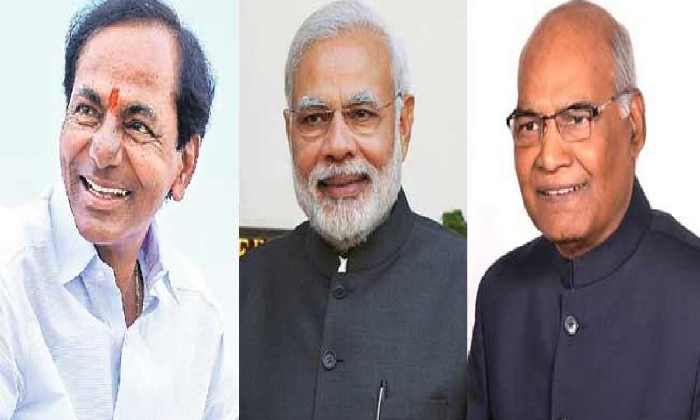  President Ram Nath And Prime Minister Modi Wish Cm Kcr!-TeluguStop.com