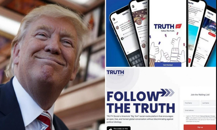  Ex-us President Donald Trump Returns To Social Media Through 'truth Social',trut-TeluguStop.com