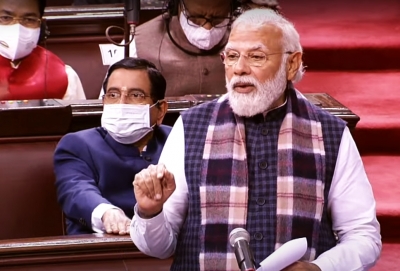  Congress Throttled Democracy In 1975: Pm Modi In Rajya Sabha #congress #throttle-TeluguStop.com