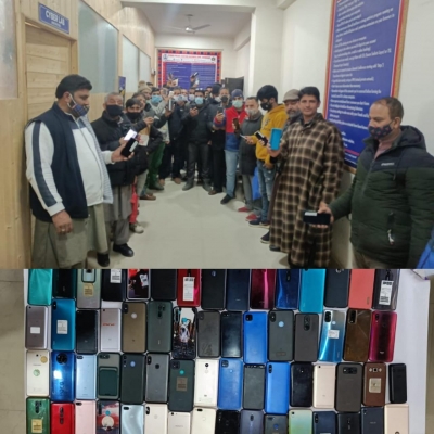  Kashmir Cyber Police Recovers Smartphones Worth Lakhs #kashmir #cyber-TeluguStop.com