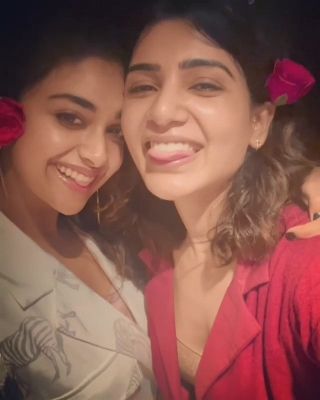  Keerthy Suresh Records Adorable Video Featuring Samantha’s Little Fan #ons-TeluguStop.com