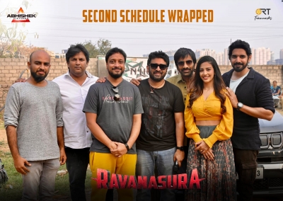  Ravi Teja And Team Wrap Up Second Schedule Of ‘ravanasura’ #ravi #te-TeluguStop.com