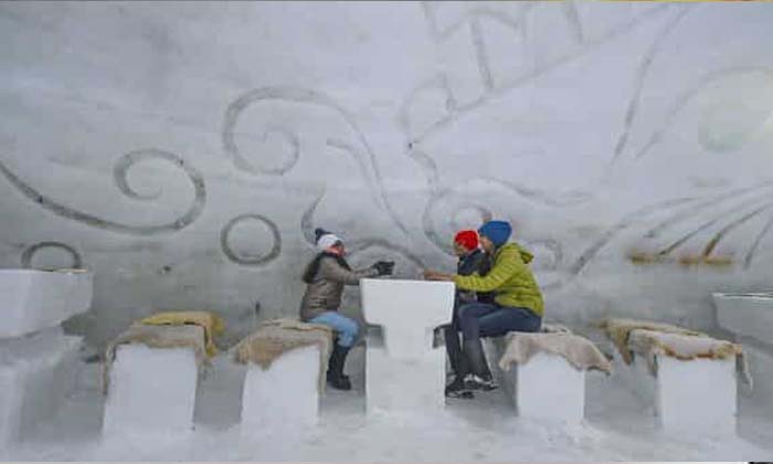 This Is The Largest Igloo Cafe On Earth , Igloo Cafe , Viral Latest , News Vira-TeluguStop.com