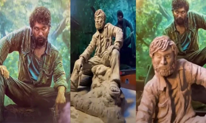  Star Hero Bunny Fan Created Statue Of Allu Arjun Goes Viral In Social Media De-TeluguStop.com