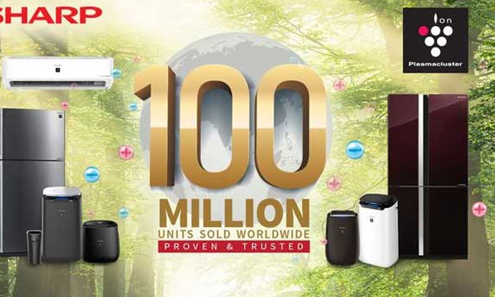  Sharp Celebrates International Sale Of 100 Million Units Of Plasmacluster Ion Te-TeluguStop.com