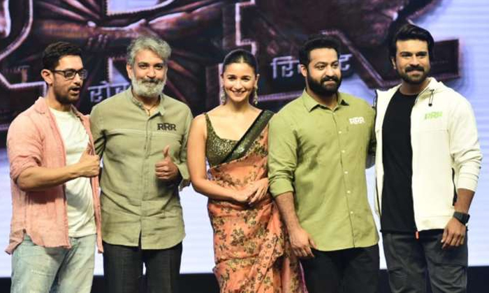  Aamir Khan About Rajamouli In Rrr Press Meet Delhi Details, Amir Khan, Rrr, Raja-TeluguStop.com