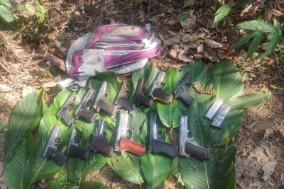  Cache Of Arms, Ammunition Recovered In Manipur-TeluguStop.com