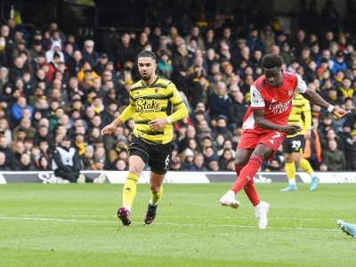  Premier League: Arsenal Survive Tense Moments In 3-2 Win Over Watford-TeluguStop.com