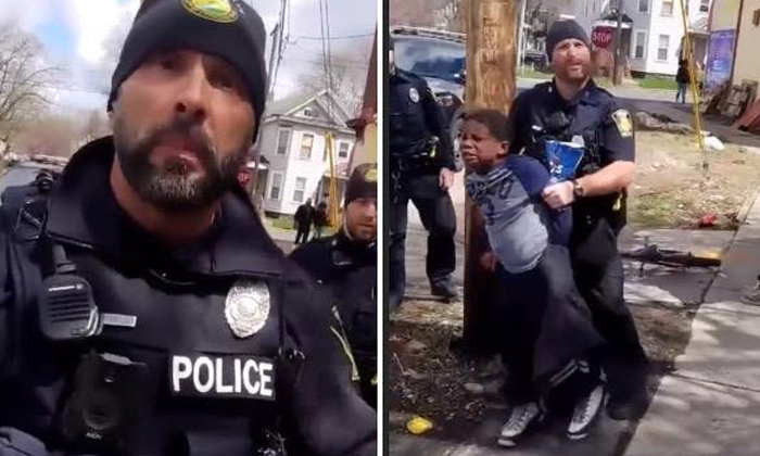  Another Racist Incident In America On A Black Boy , America, George Floyd, Bide-TeluguStop.com