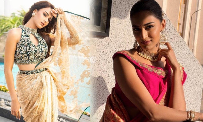 Erica J Fernandez Surprises You In A Glamorous And Cute Candid Clicks In A Saree-telugu Actress Photos Erica J Fernandez High Resolution Photo