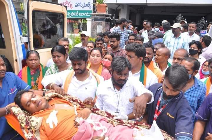  Bjp Activist Commits Suicide .. Tension In Khammam-TeluguStop.com