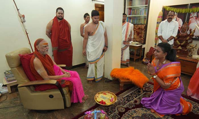 Telugu Ap Ministers, Cm Jagan, Cm Kcr, Haryanacm, Roja, Sharda Peetham, Swamiji,