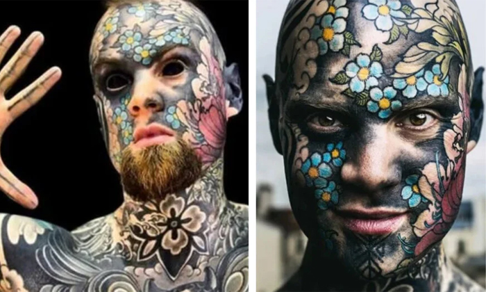  A Man Covered In Tattoos Claims It Helps Him Get Many Jobs Details, Tattooes, Ka-TeluguStop.com