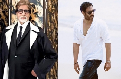  Ajay Devgn, Amitabh Bachchan Have A Hilarious Face-off On Twitter-TeluguStop.com