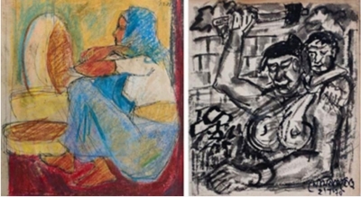  Artist Somnath Hore's Artworks To Go Under The Hammer-TeluguStop.com