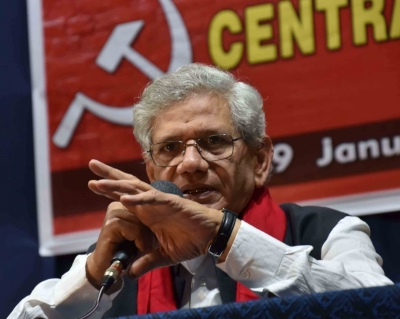  Cpi-m Rubbishes Bjp's Allegation Of Yechuri Using criminal's Vehicle-TeluguStop.com