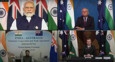  India, Australia Ink Economic Cooperation & Trade Agreement-TeluguStop.com