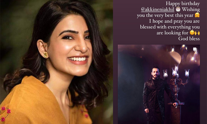  Samantha Birthday Wishes To Akkineni Akhil Details, Samantha, Akhil, Tollywood,-TeluguStop.com