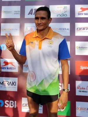  Sandeep Kumar, Ravina Win National 20km Race Walk Titles-TeluguStop.com