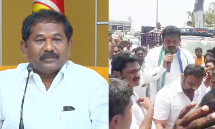  Ycp Leaders Protest Against Kondapi Mla Dola Bala Veeranjaneya Swamy Details, Yc-TeluguStop.com