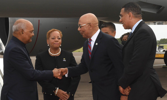  President Ram Nath Kovind Reaches Jamaica Today, Rousing Welcome By Indian Diasp-TeluguStop.com