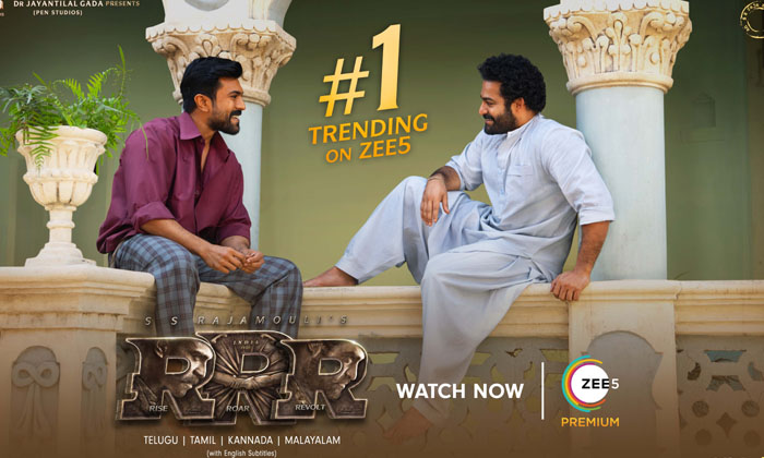  Rrr Clocks 1000 Million Streaming Minutes On Zee5-TeluguStop.com