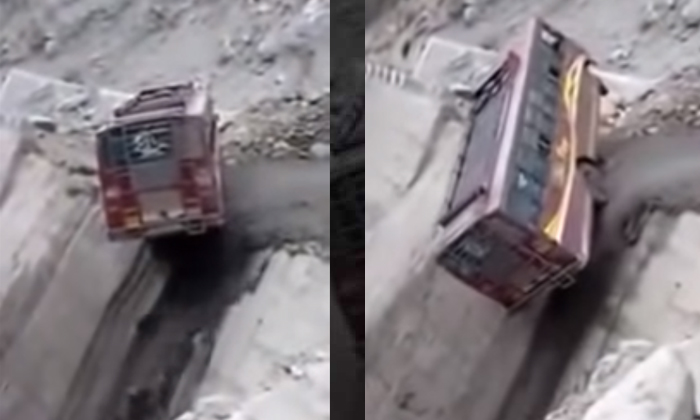  The Bus Fell To A Depth Of 80 Feet Himalayan Hill Roads Details, Bus , 80 Feet ,-TeluguStop.com
