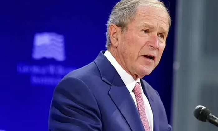  Former Us President Bush Slams invasion Of Iraq In Ukraine Speech, Blames It On-TeluguStop.com