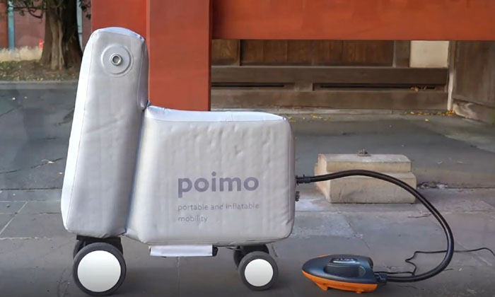  Poimo Inflatable Electric Scooter ,. Poimo , Electric Scooter, Air , Soft Robot-TeluguStop.com