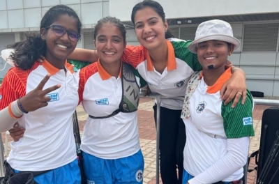  Archery World Cup: Indian Women's Recurve Team Wins Bronze-TeluguStop.com