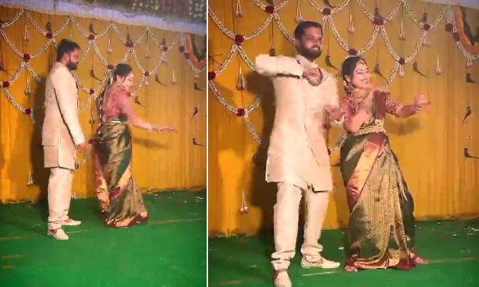 Bride And Groom Dance On Wedding Stage Viral On Social Media Details, Bride And Bride And Groom Dance On Wedding Stage Viral On Social Media Details, Bride And-TeluguStop.com
