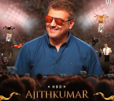  Celebrities Join Scores Of Fans To Greet Actor Ajith Kumar On His B'day-TeluguStop.com
