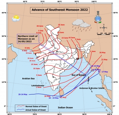  Conditions Favour Further Advance Of Southwest Monsoon: Imd-TeluguStop.com