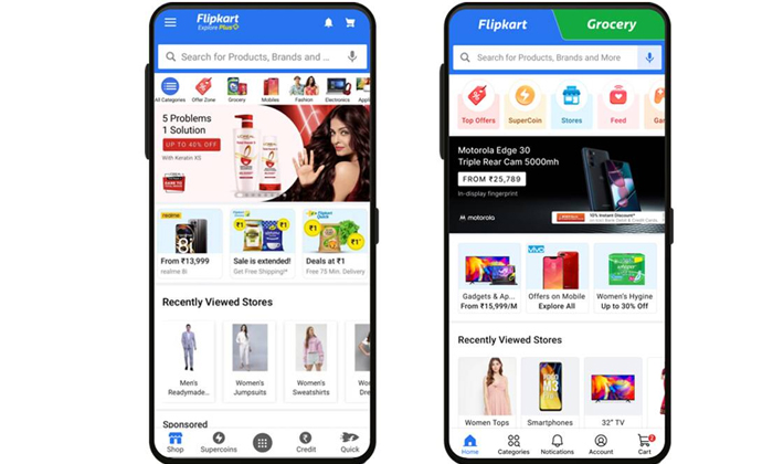  Flipkart Redesigned Home Page And Kirana Shopping Section For More User Experien-TeluguStop.com