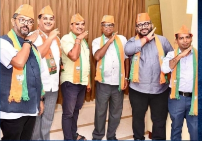 Goa's Bjp Spokespersons' Pushpa Pose Goes Viral Goa's Bjp Spokespersons' Pushpa Pose Goes Viral-TeluguStop.com