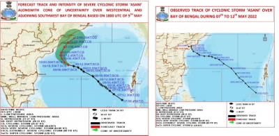  Imd Predictions Go Wrong On 'asani' As It Fizzles Out Early-TeluguStop.com