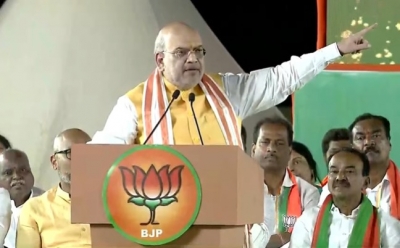  Kcr Turning T'gana Into Another Bengal: Amit Shah-TeluguStop.com