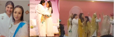  Shehnaaz Gill Dances Her Heart Out With Brahmakumaris, Fans Get Emotional-TeluguStop.com