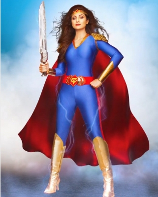  Shilpa Shetty Turns Superwoman For 'nikamma'-TeluguStop.com