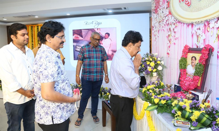  Tollywood Star Pro Ba Raju First Death Anniversary Details, Telugu Film Industry-TeluguStop.com